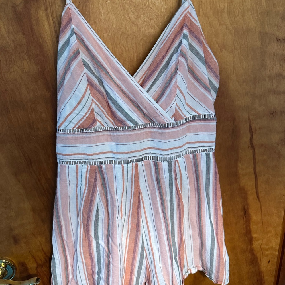 Trixxi Multicolor Striped Women's Romper